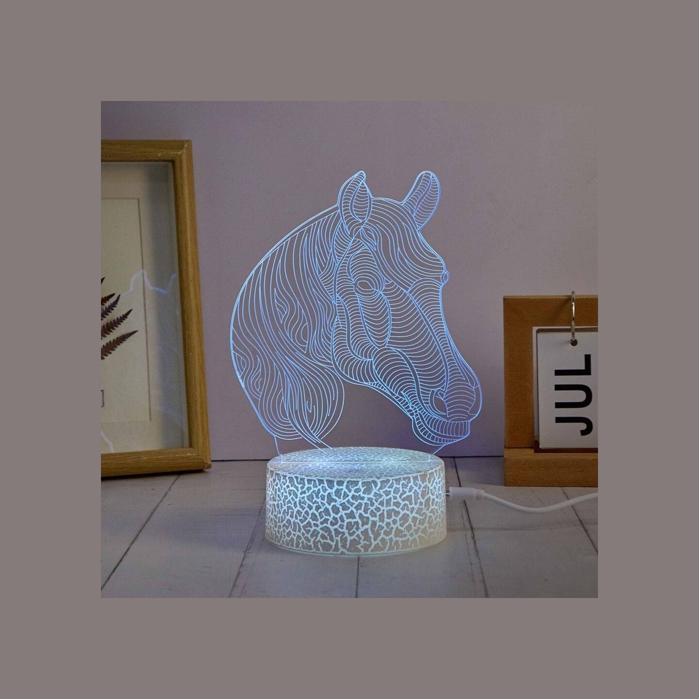 Manta SNL116RGB LED lamp Light decoration Horses RGB 3D