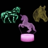Manta SNL116RGB LED lamp Light decoration Horses RGB 3D