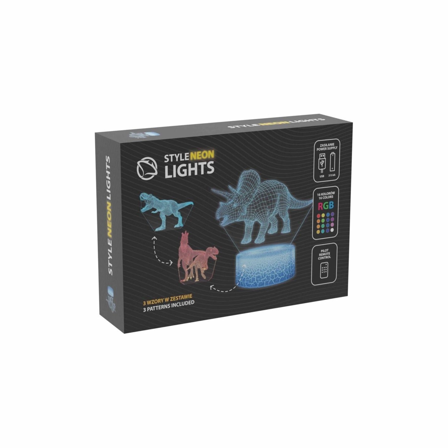 Manta SNL117RGB LED lamp Light decoration Dinosaurs RGB 3D