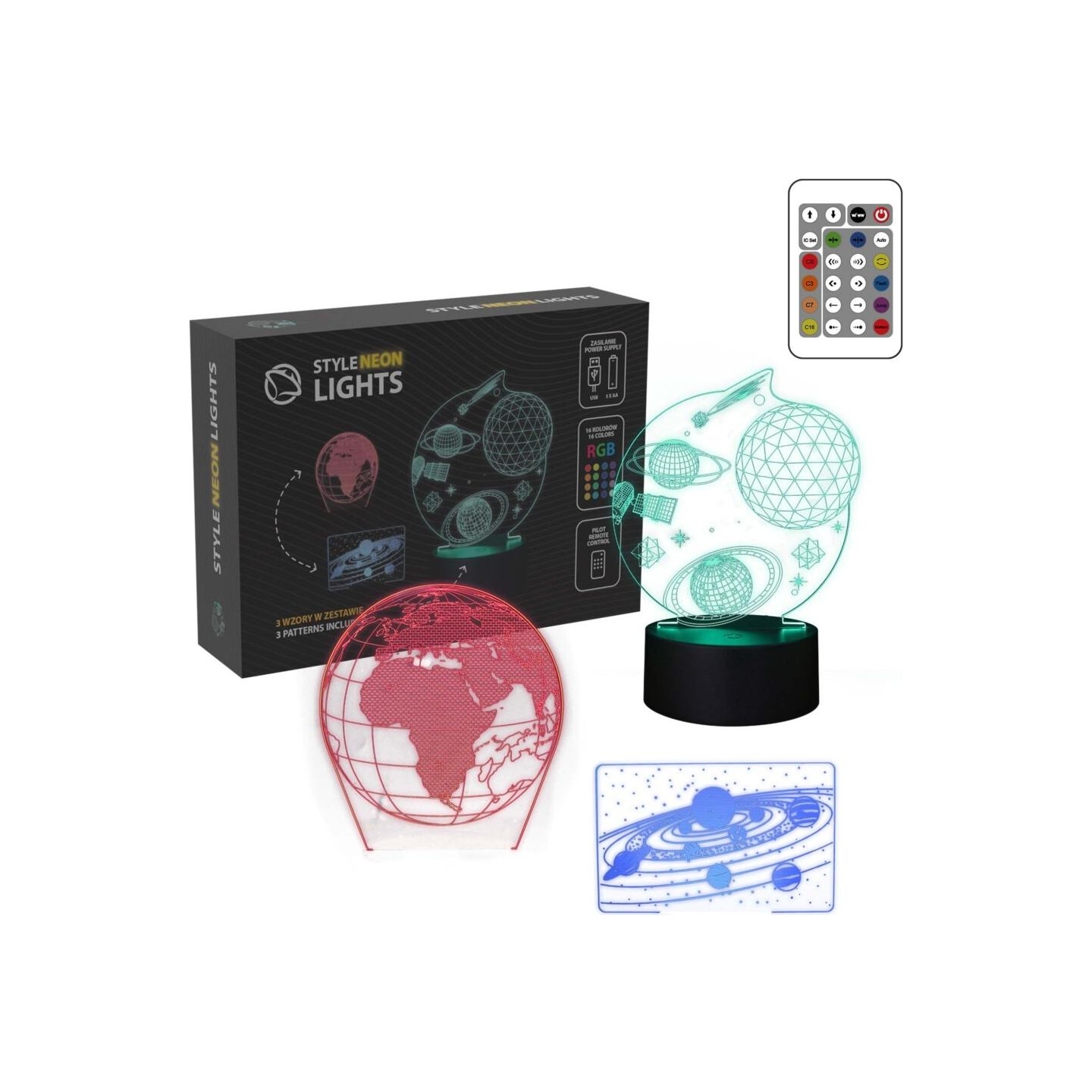 Manta SNL118RGB LED lamp Light decoration Kosmos RGB 3D