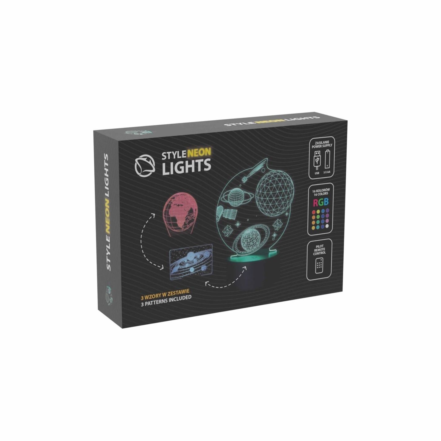 Manta SNL118RGB LED lamp Light decoration Kosmos RGB 3D