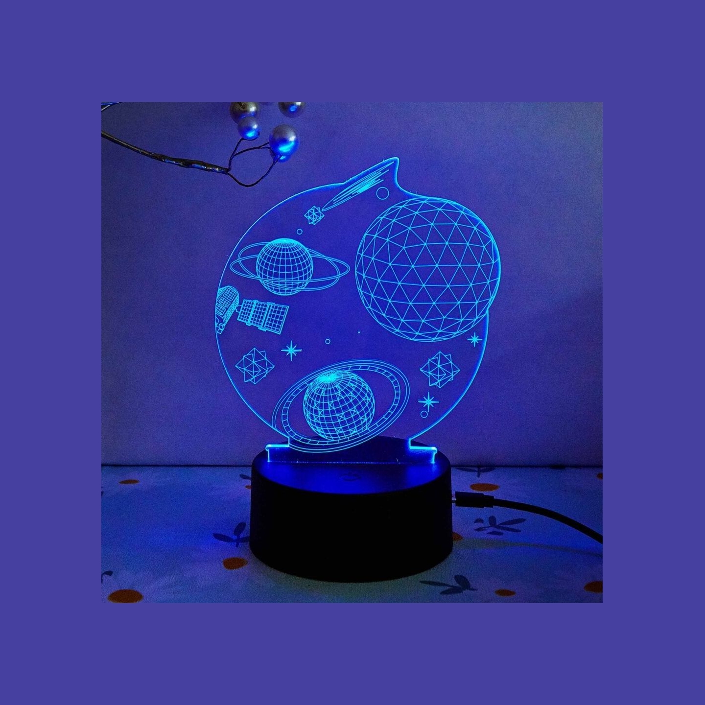 Manta SNL118RGB LED lamp Light decoration Kosmos RGB 3D