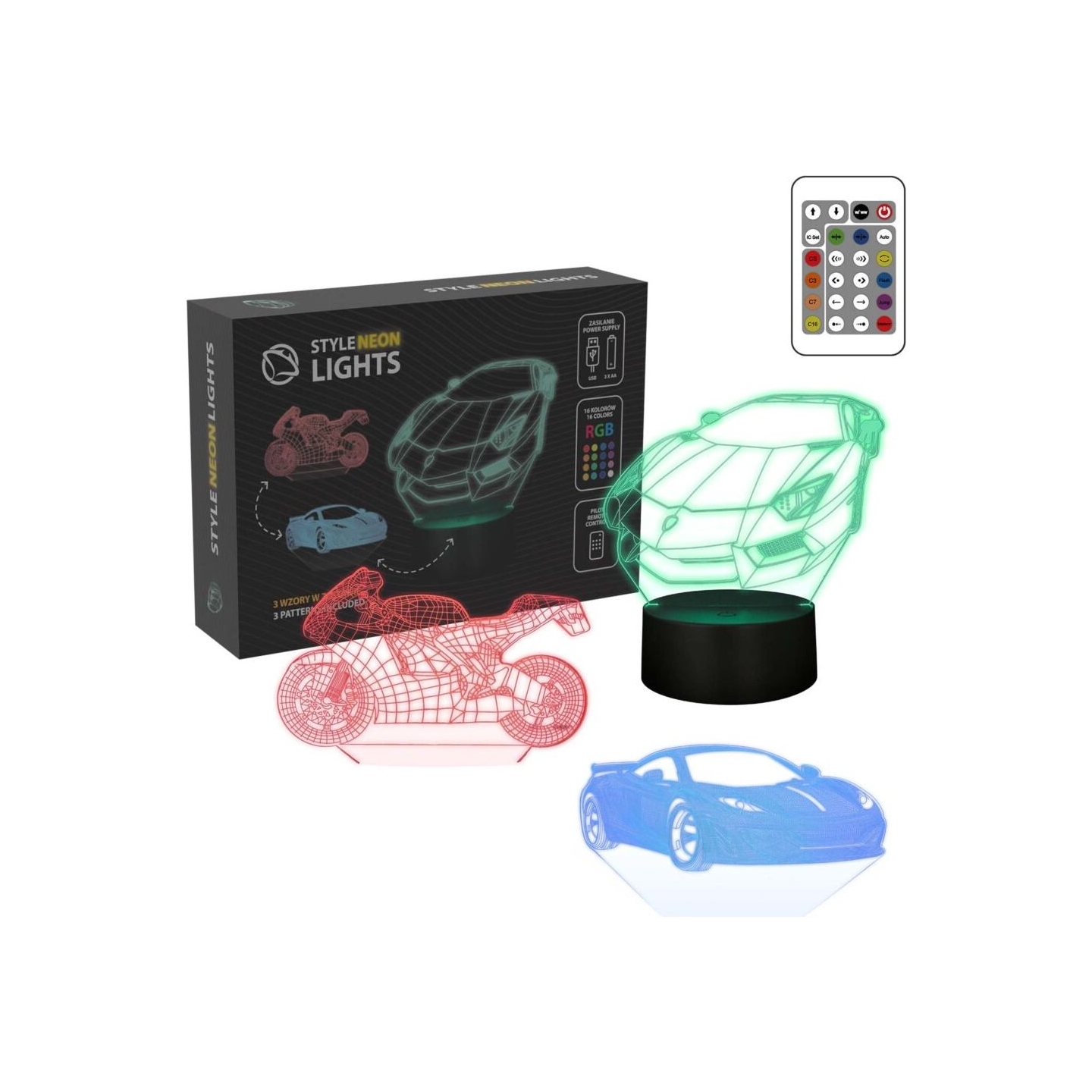Manta SNL120RGB LED lamp Light decoration Vehicles 1 RGB 3D
