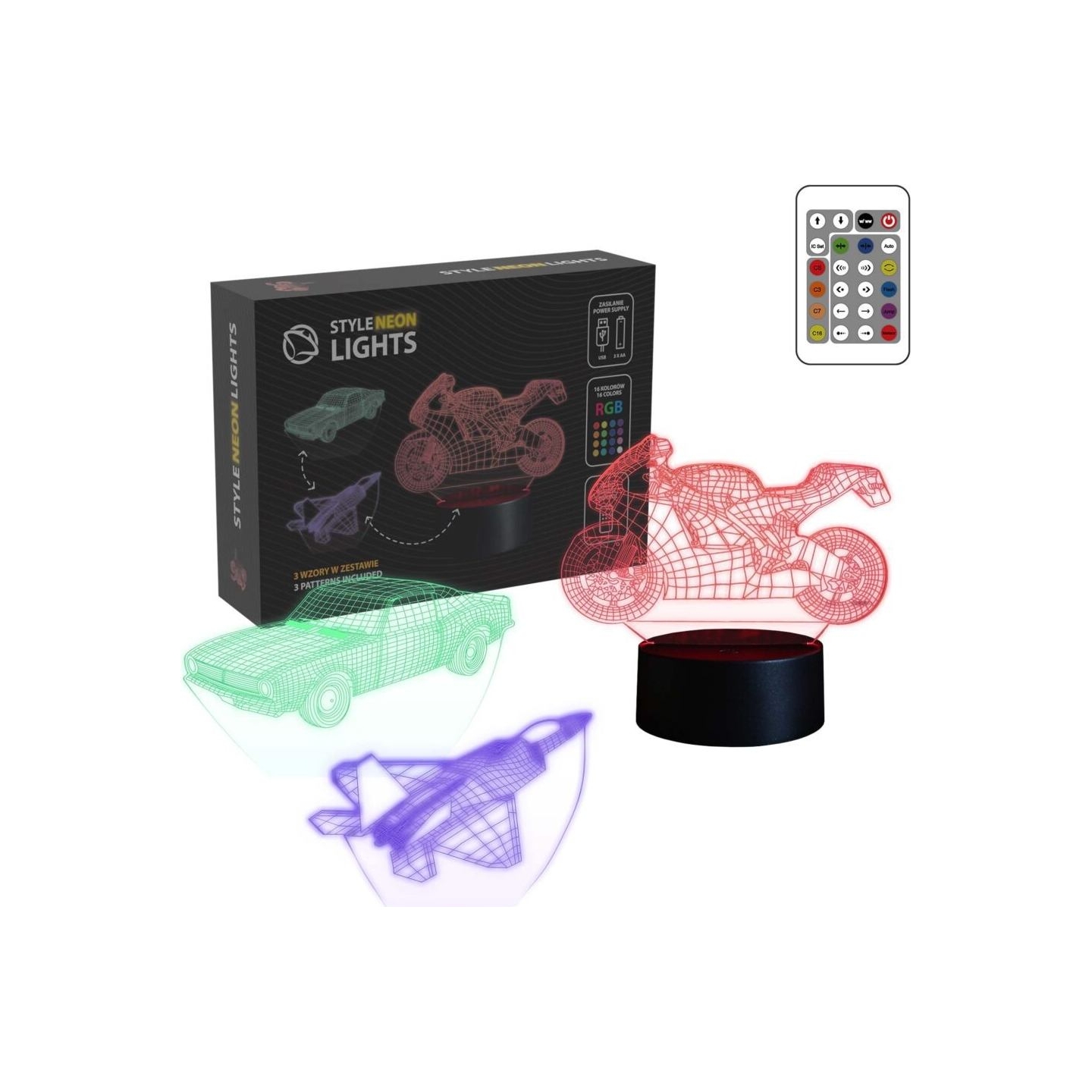 Manta SNL121RGB LED lamp Light decoration Vehicles 2 RGB 3D