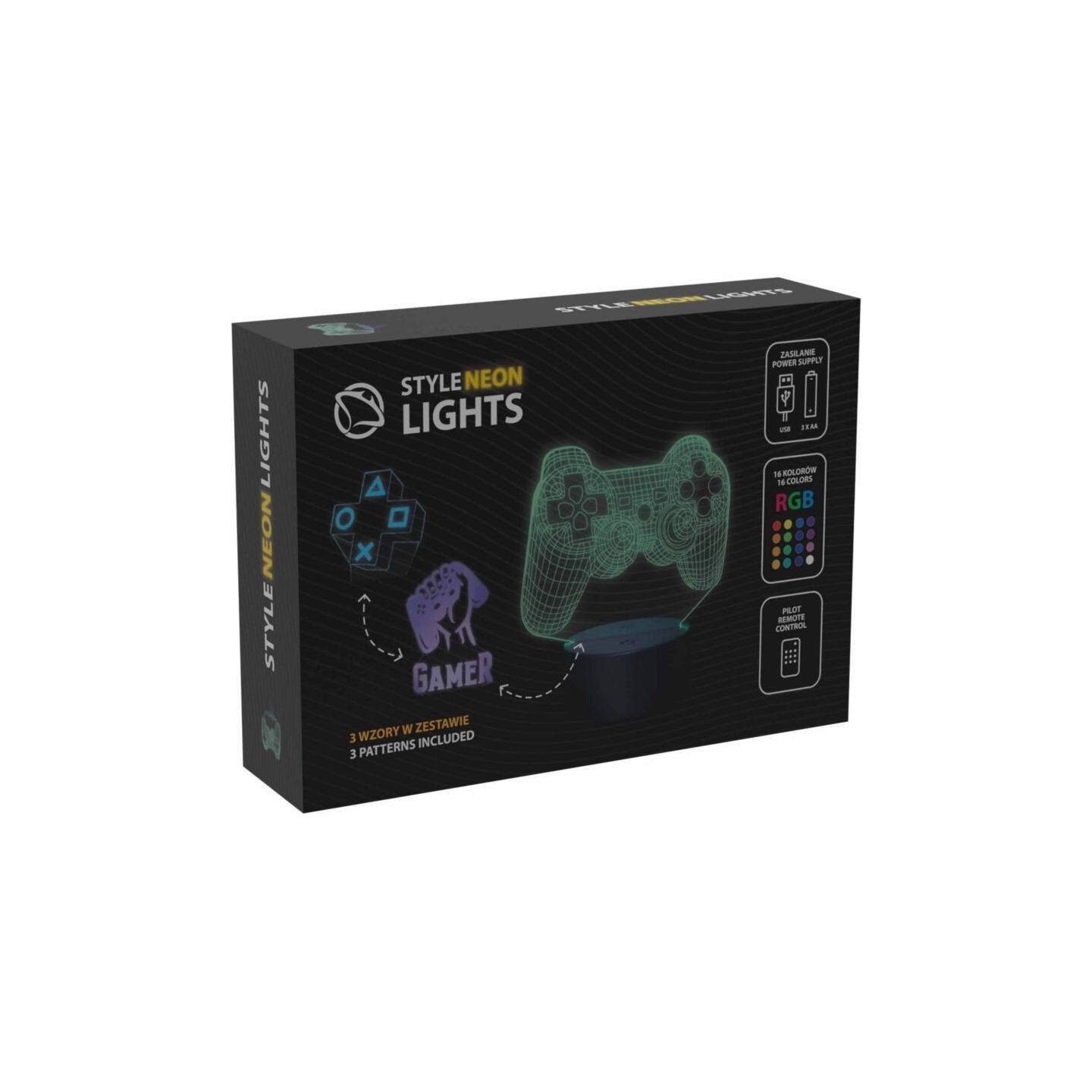 Manta SNL122RGB LED lamp Light decoration Game 2 RGB 3D