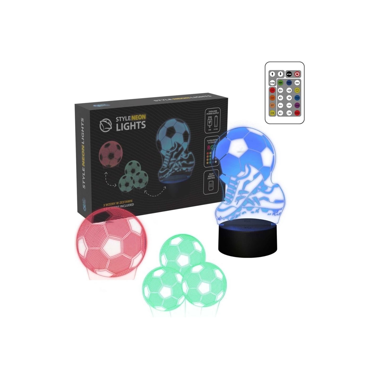 Manta SNL124RGB LED lamp Light decoration Balls RGB 3D