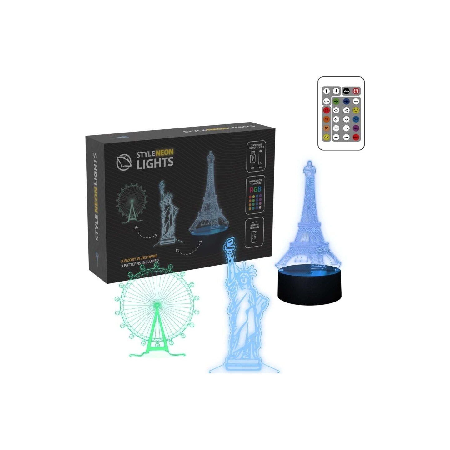 Manta SNL125RGB LED lamp Light decoration Buildings RGB 3D