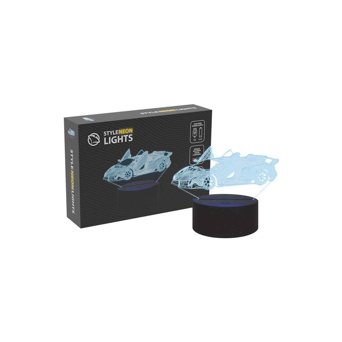 Manta SNL64RGB LED lamp Light decoration Car 3D RGB