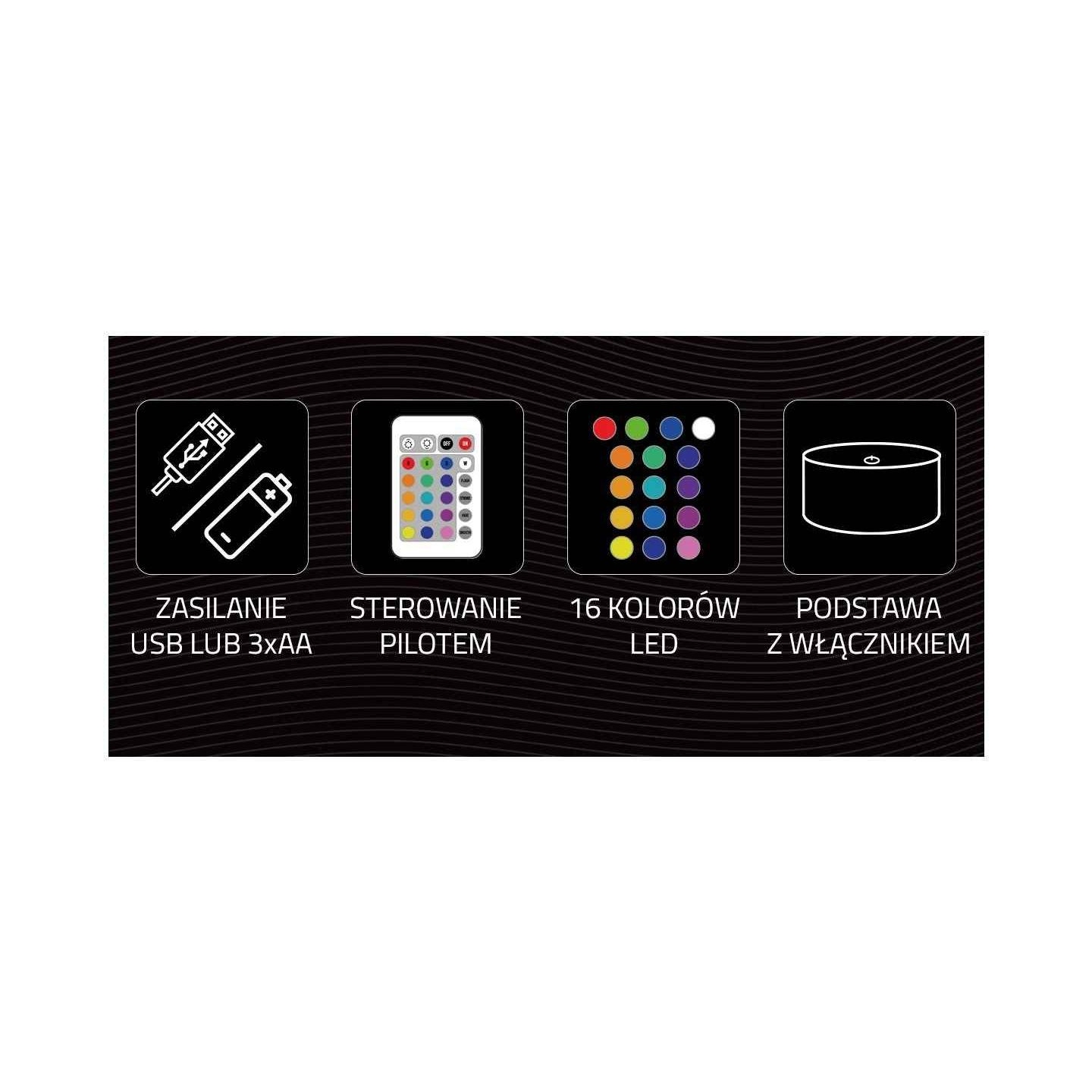 Manta SNL64RGB LED lamp Light decoration Car 3D RGB