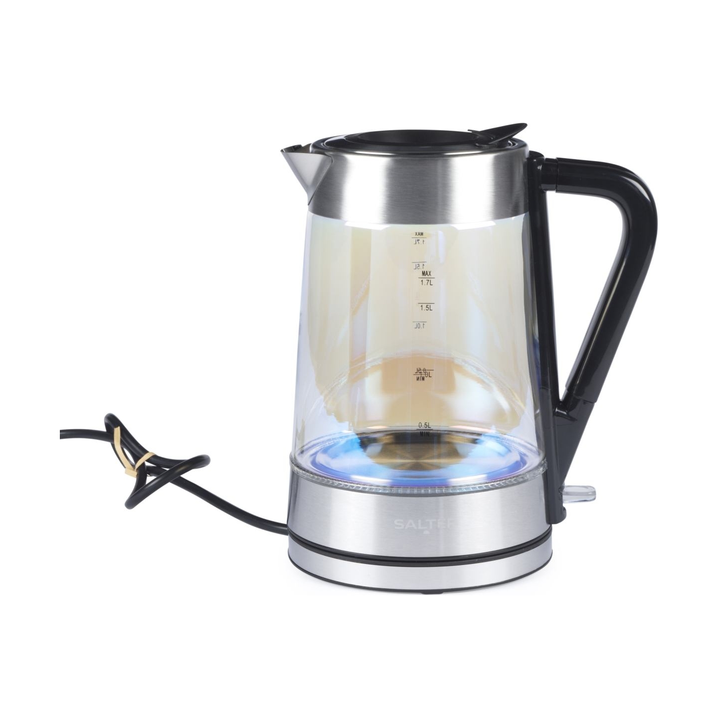 Salter EK5078IRFVDE Iridescent Glass Kettle
