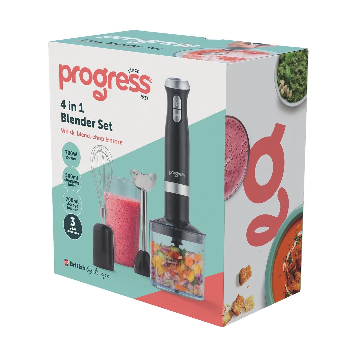 Progress EK6690PVDE 4  in 1 Blender Set