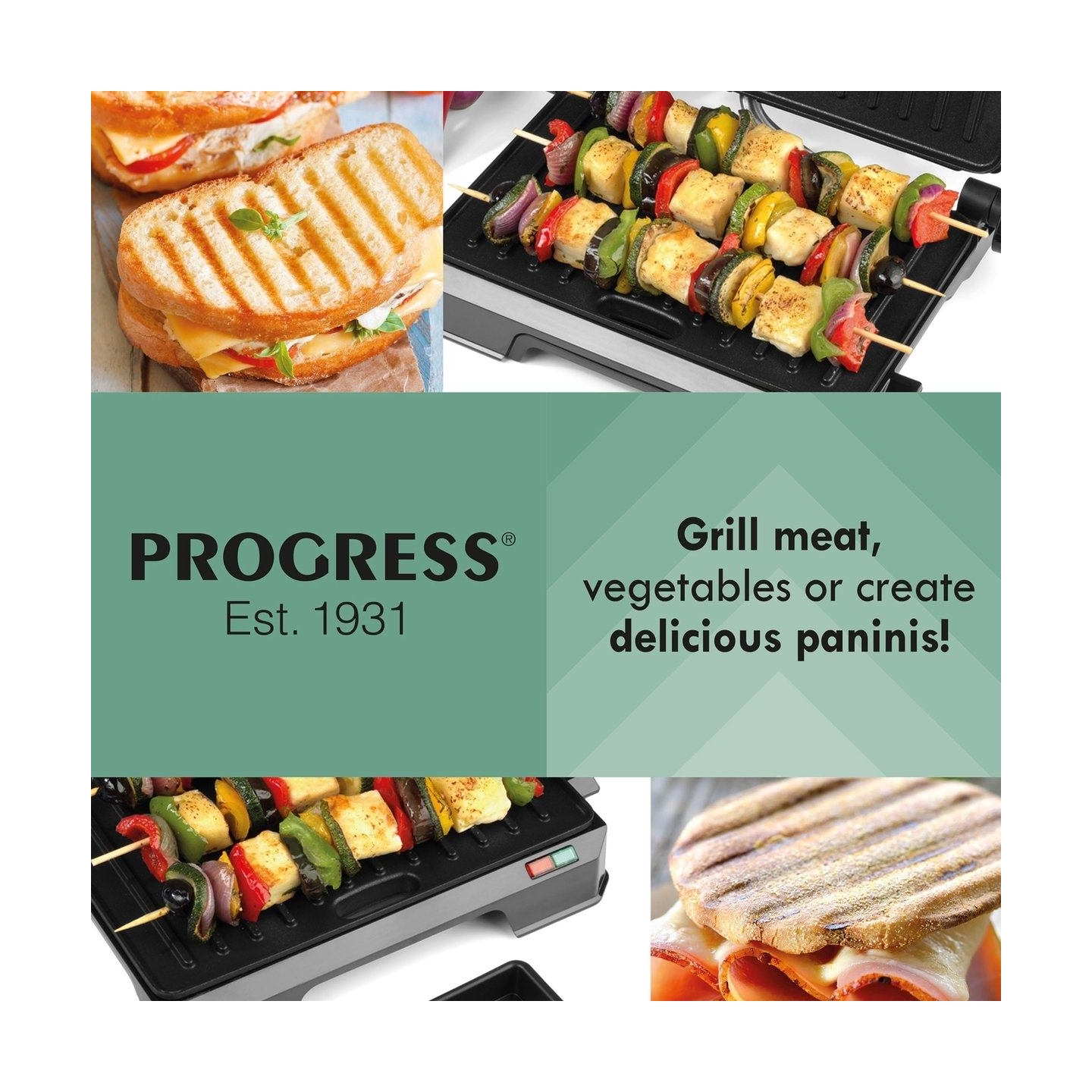 Progress EK5854PVDE 2-in-1 Health Grill