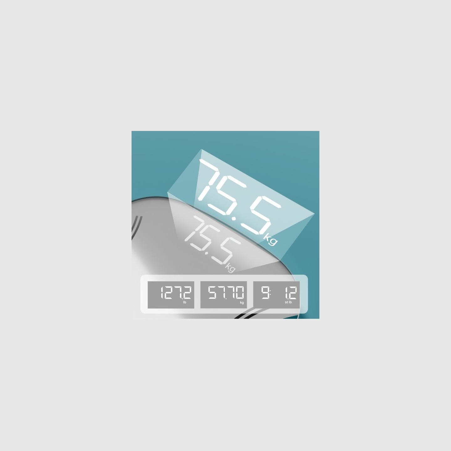 Homedics SCL-LDB135-SV3R Essential XL Display Body Weight Scale