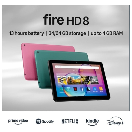 Amazon Fire HD8 Tablet (2024) 3GB/32GB Black