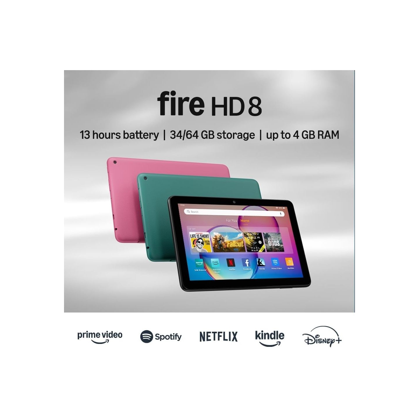 Amazon Fire HD8 Tablet (2024) 3GB/32GB Black