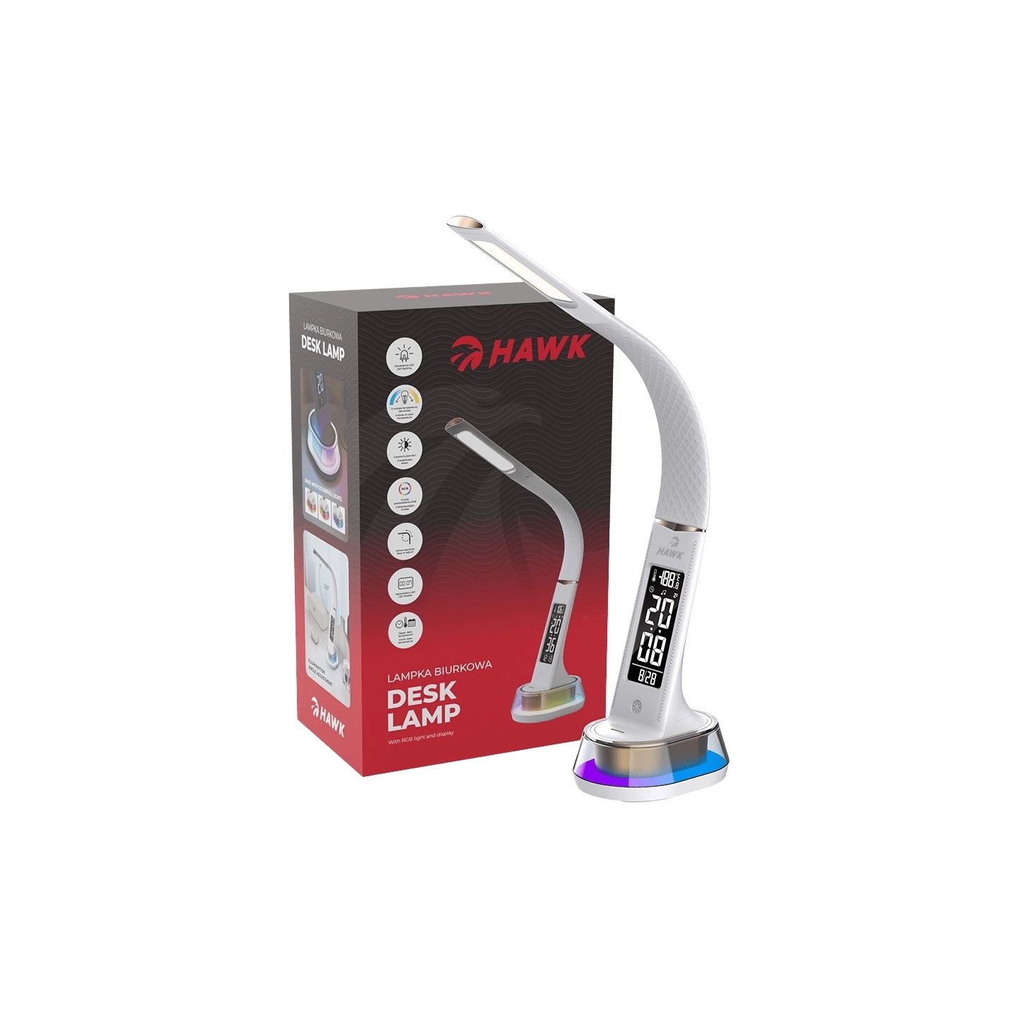 Hawk HW-LAMP05 Desk Lamp White