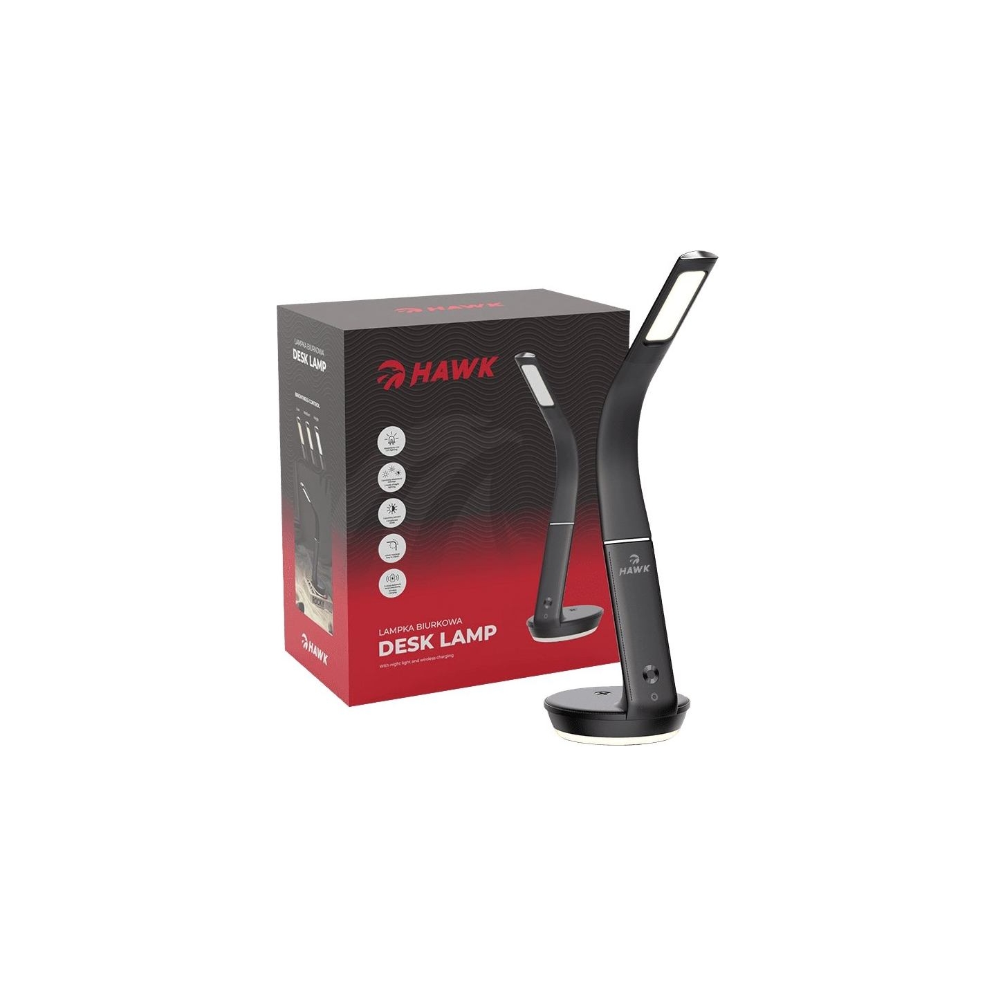 Hawk HW-LAMP02 Desk Lamp Black