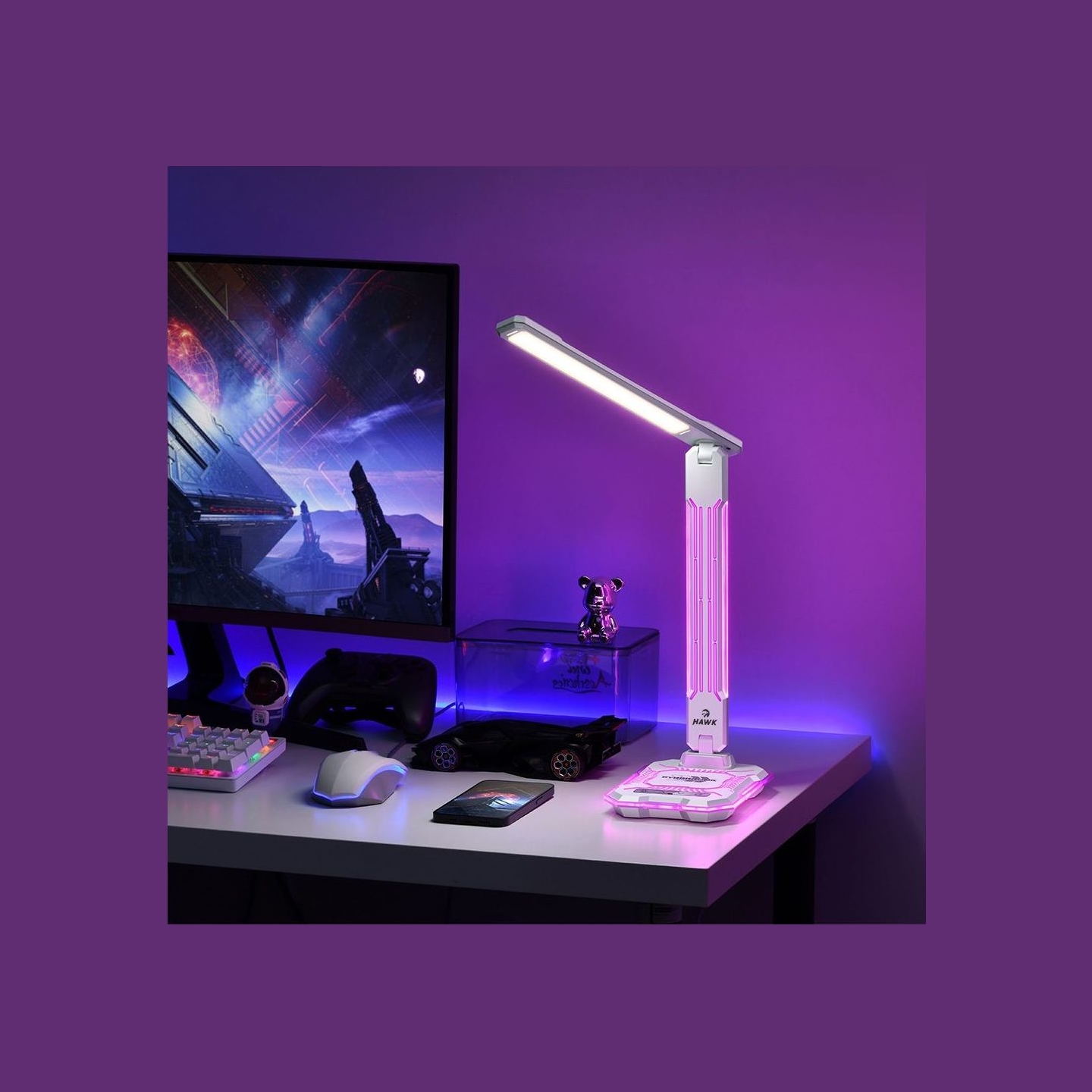 Hawk HW-LAMP04 Desk Lamp White