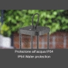 Beper P207ILI100 Rechargeable Lantern Black