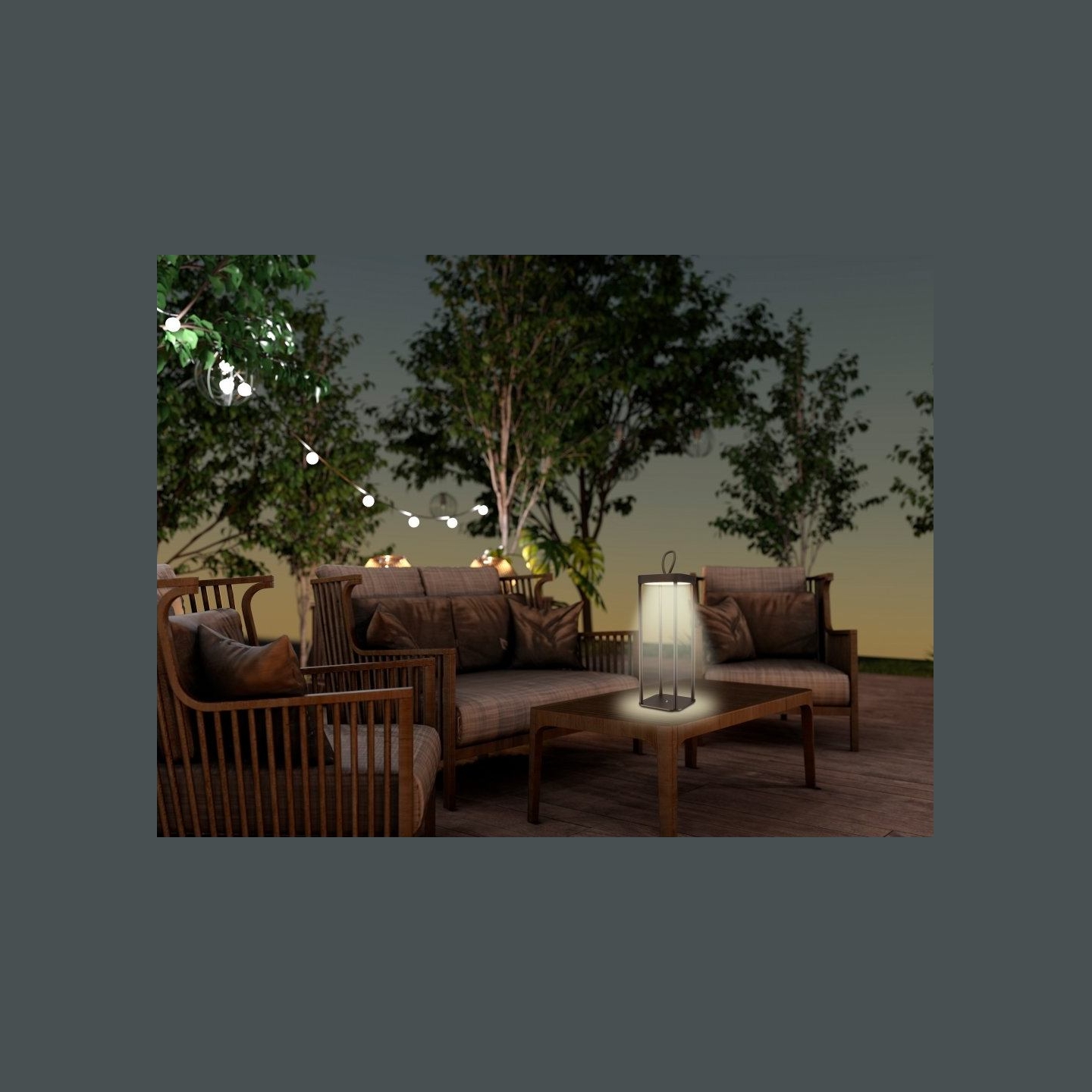 Beper P207ILI102 Rechargeable Lantern Corten