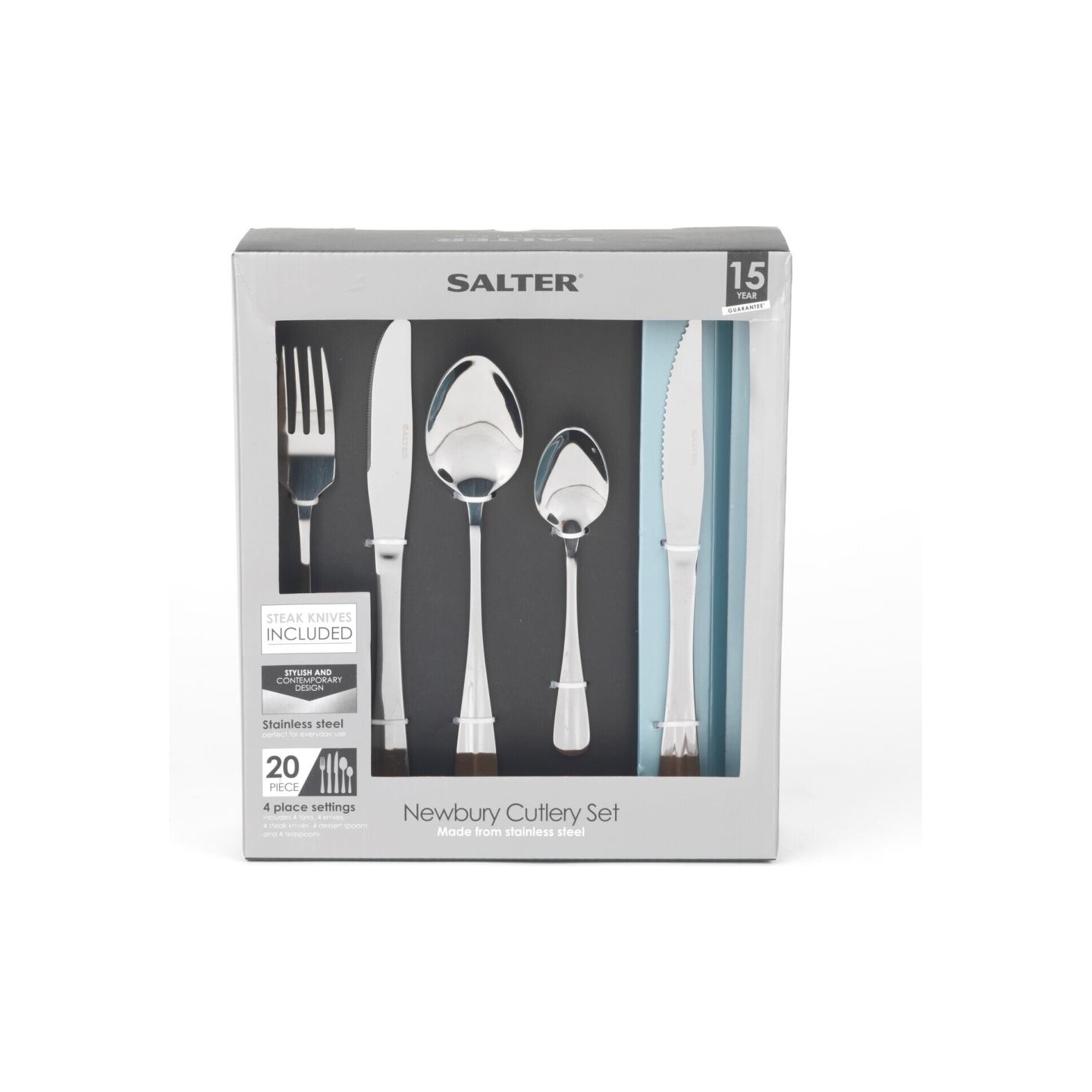 Salter BW086282EU7 Newbury Cutlery Set – 20 Piece