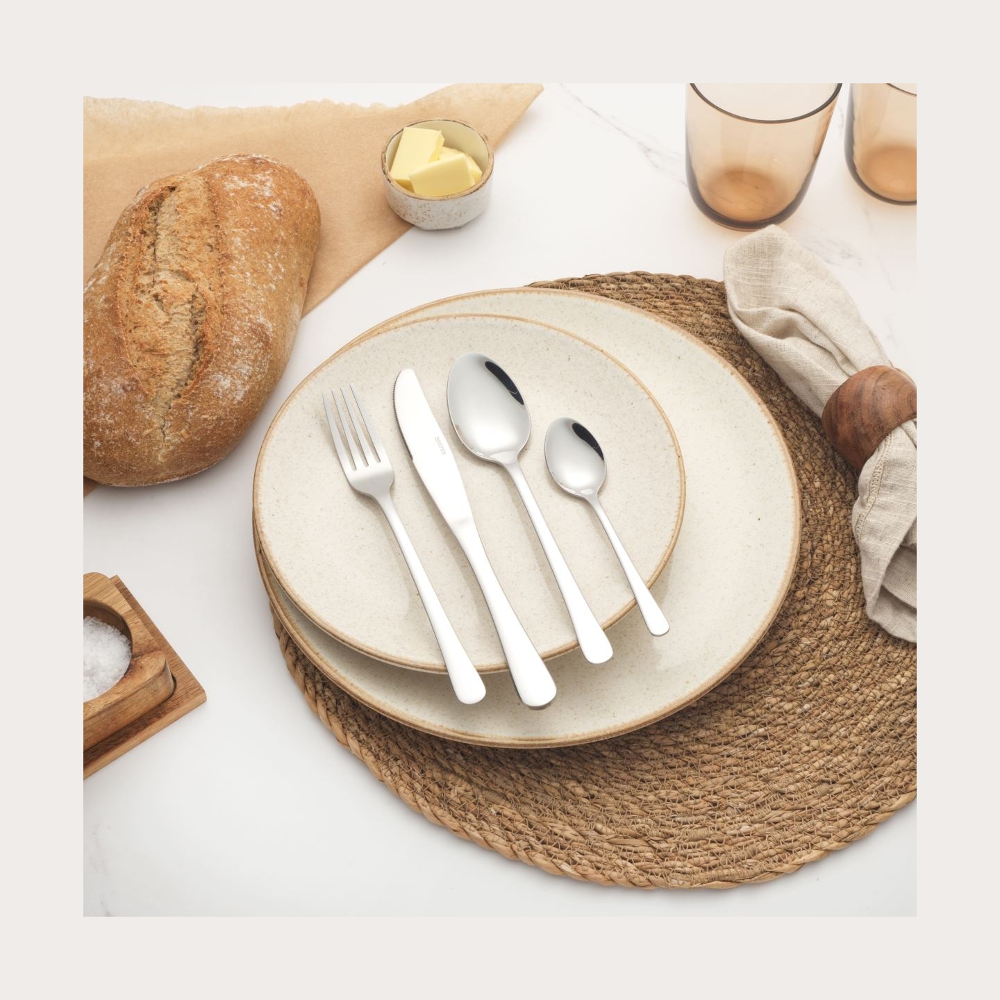 Salter BW065272EU7 Bakewell 16-Piece Cutlery Set
