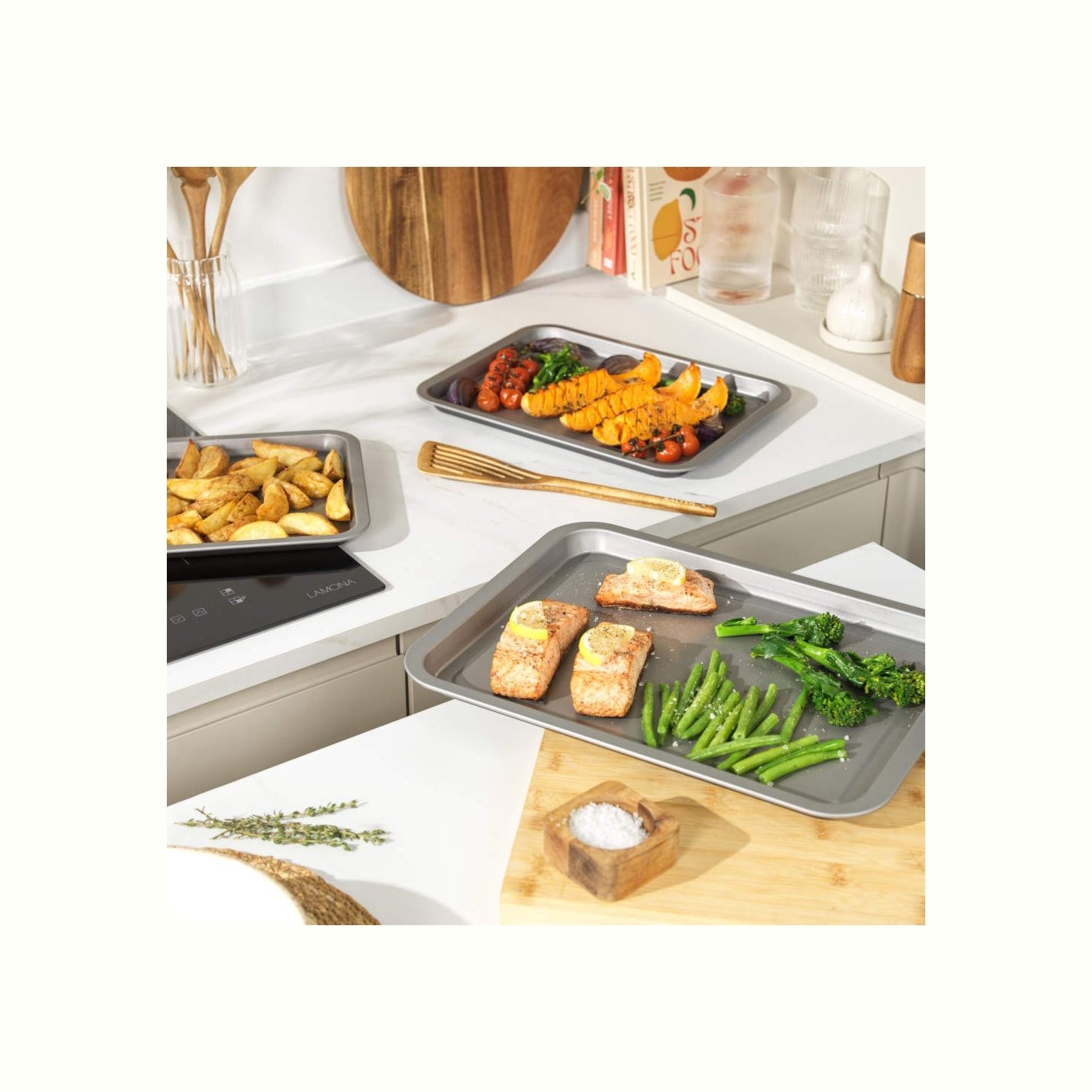 Salter BW13674 Essentials 3-Piece Baking Tray Set
