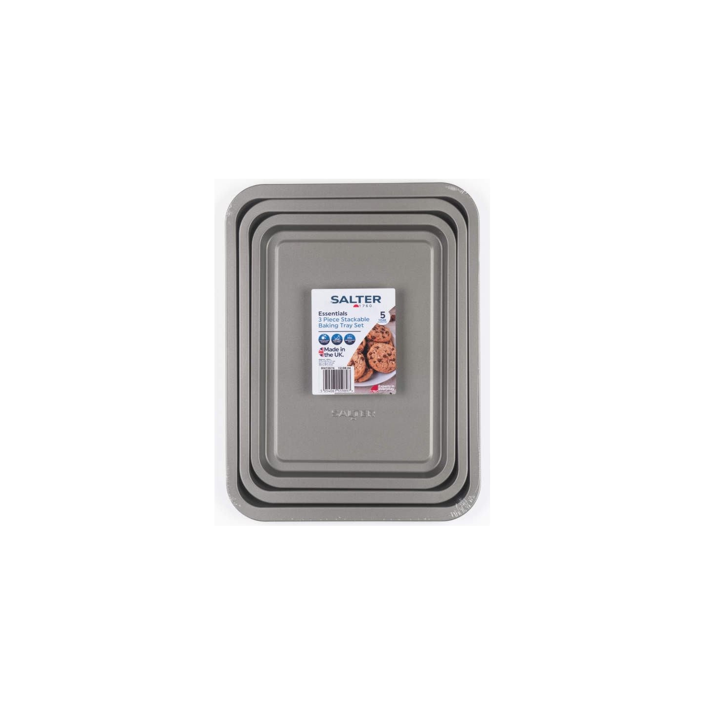 Salter BW13674 Essentials 3-Piece Baking Tray Set