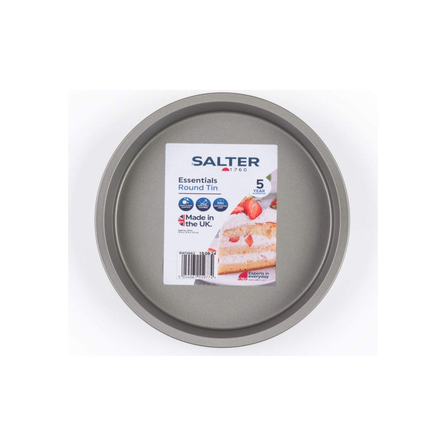 Salter BW13662 Essentials 20cm Round Tin