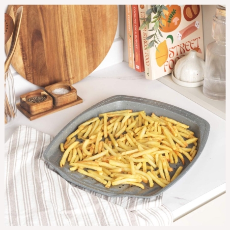 Salter BW08473G1EU7 Marblestone 38cm Chip Tray