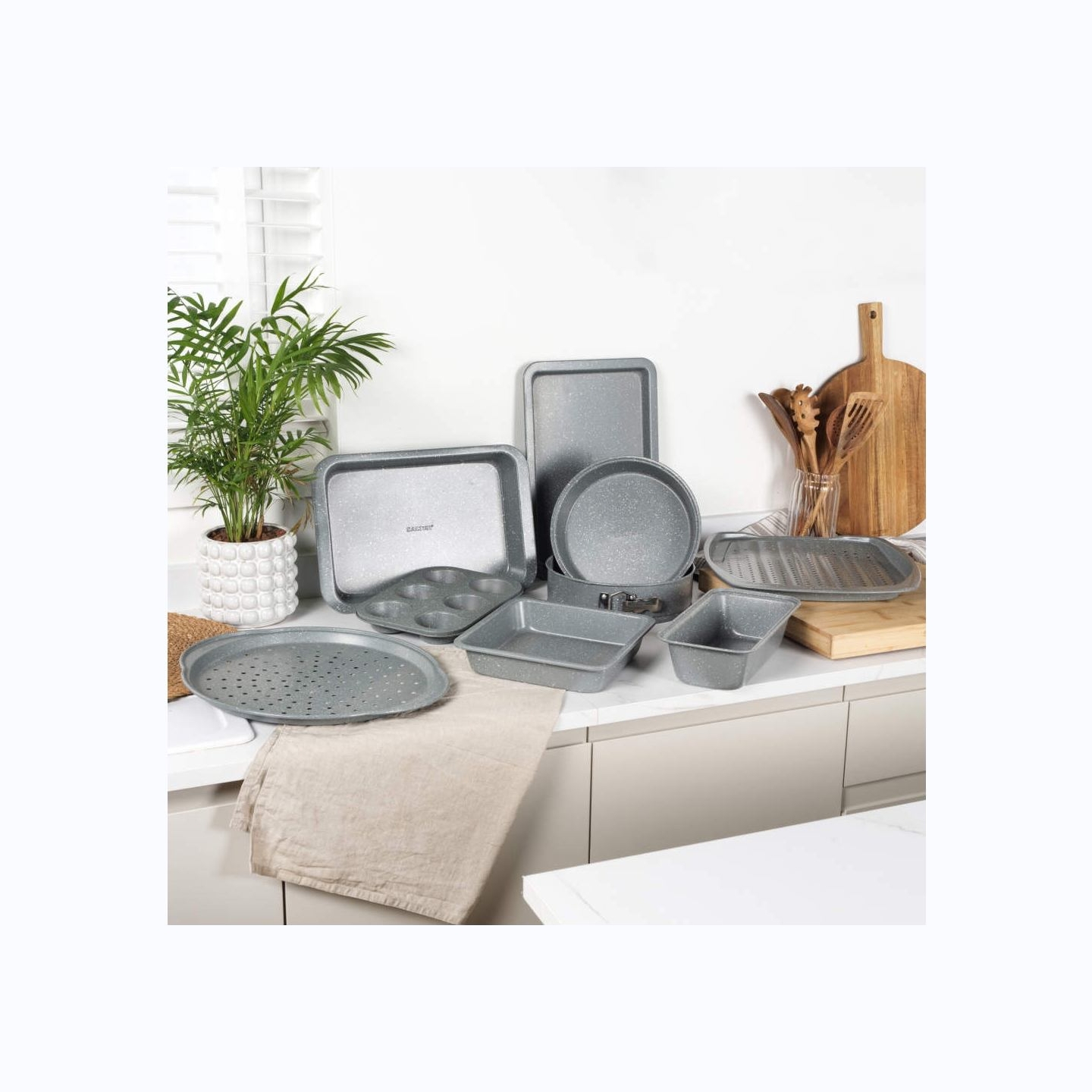Salter BW08473G1EU7 Marblestone 38cm Chip Tray