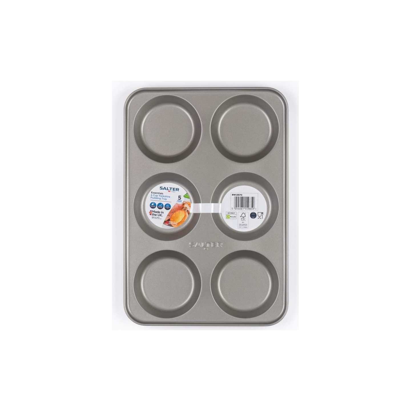 Salter BW13670  Essentials 6 Cup Yorkshire Pudding Tray