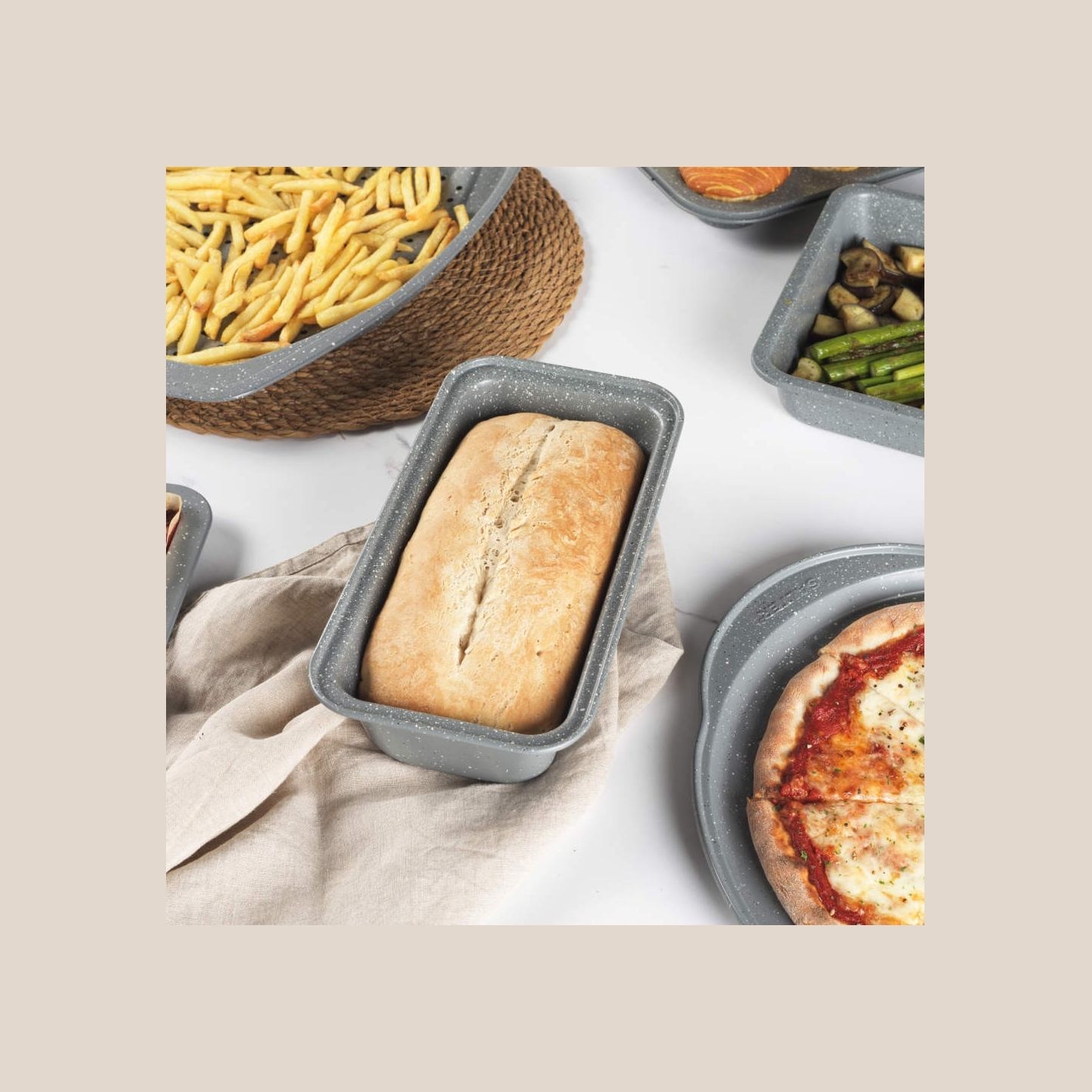Salter BW02776G3EU7  Marblestone  27cm Loaf Pan