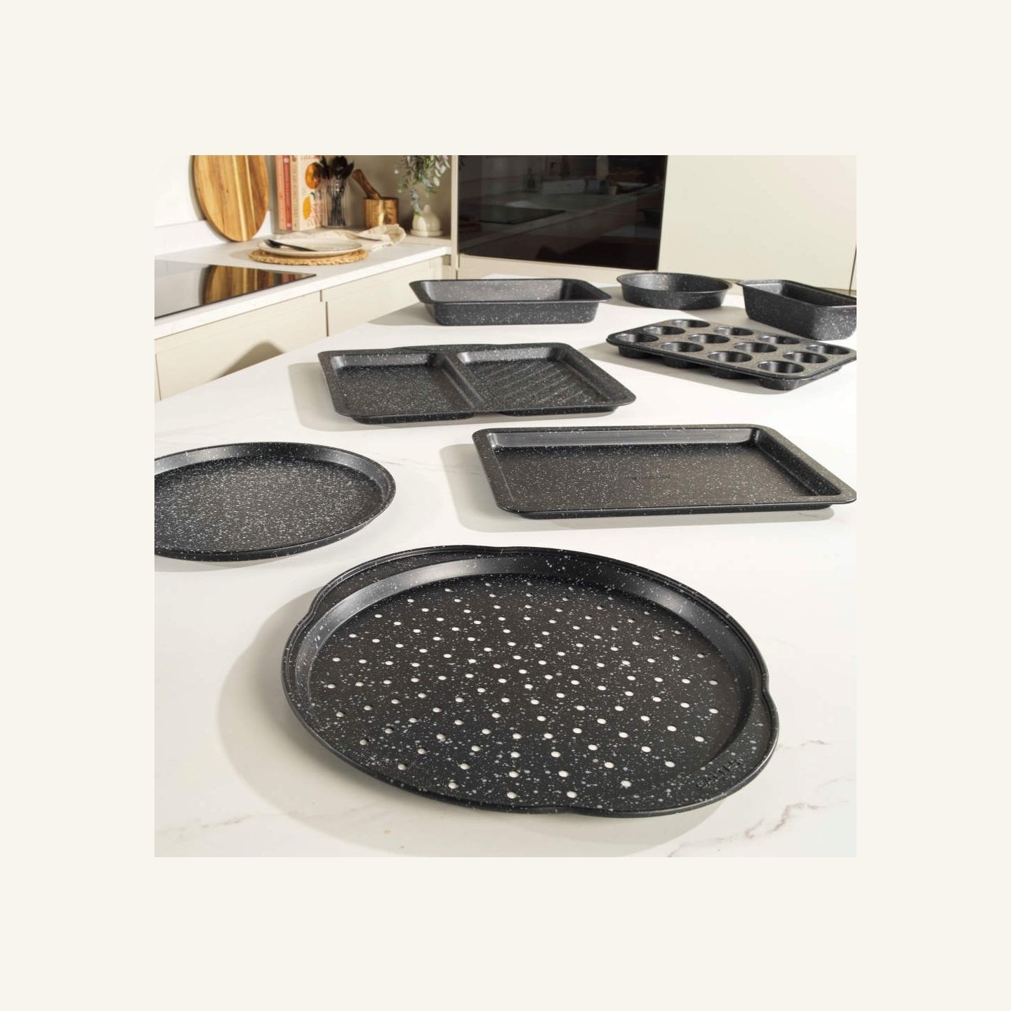 Salter BW070371EU7 Marblestone  27cm Loaf Pan, Silver