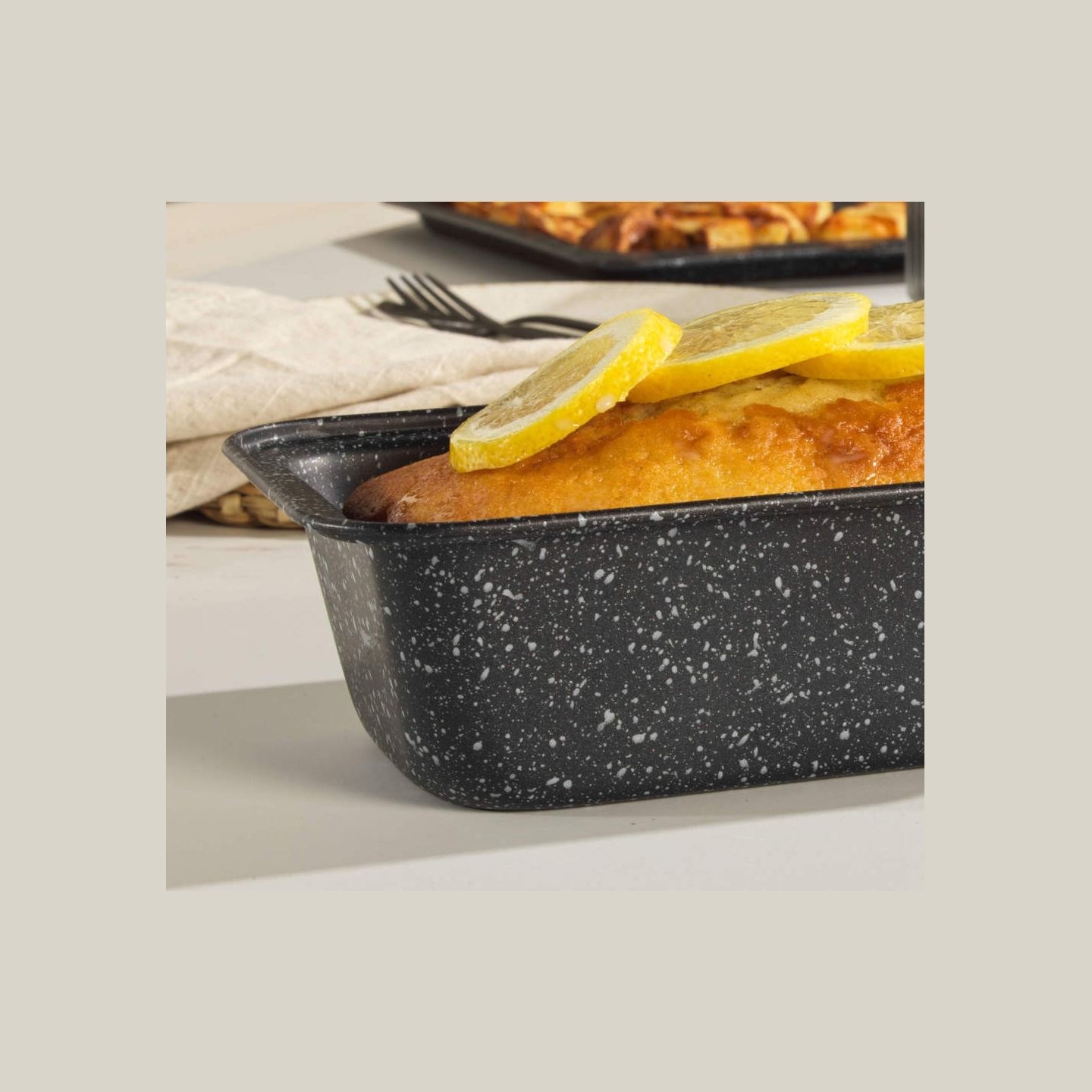 Salter BW070371EU7 Marblestone  27cm Loaf Pan, Silver