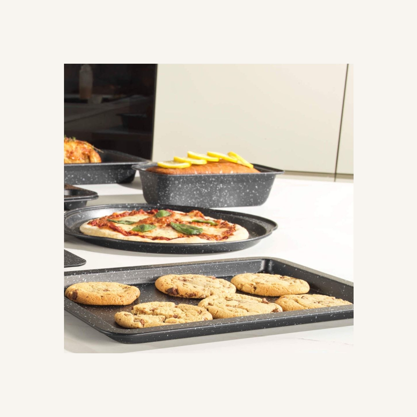 Salter BW070371EU7 Marblestone  27cm Loaf Pan, Silver