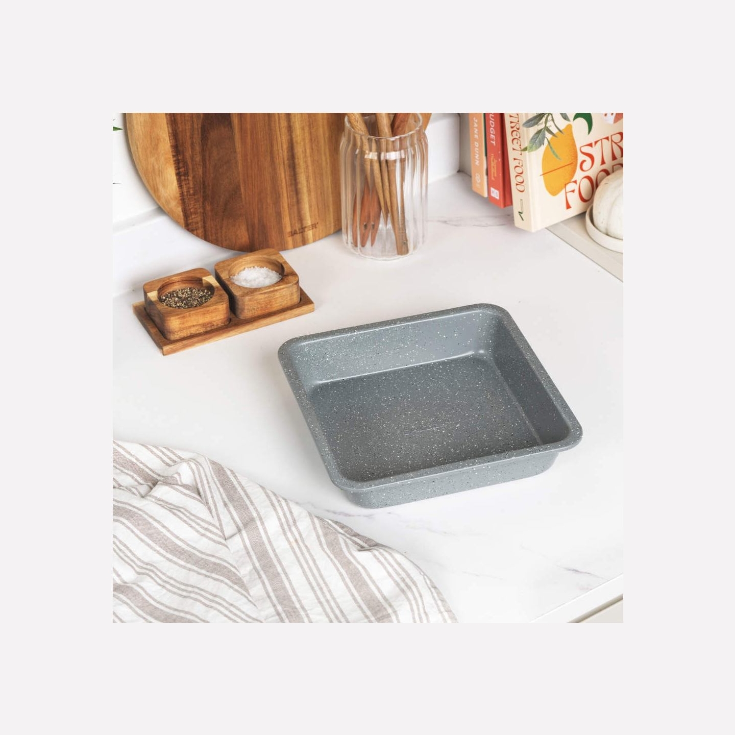 Salter BW02780G4EU7 Marblestone 22.5cm Square Pan