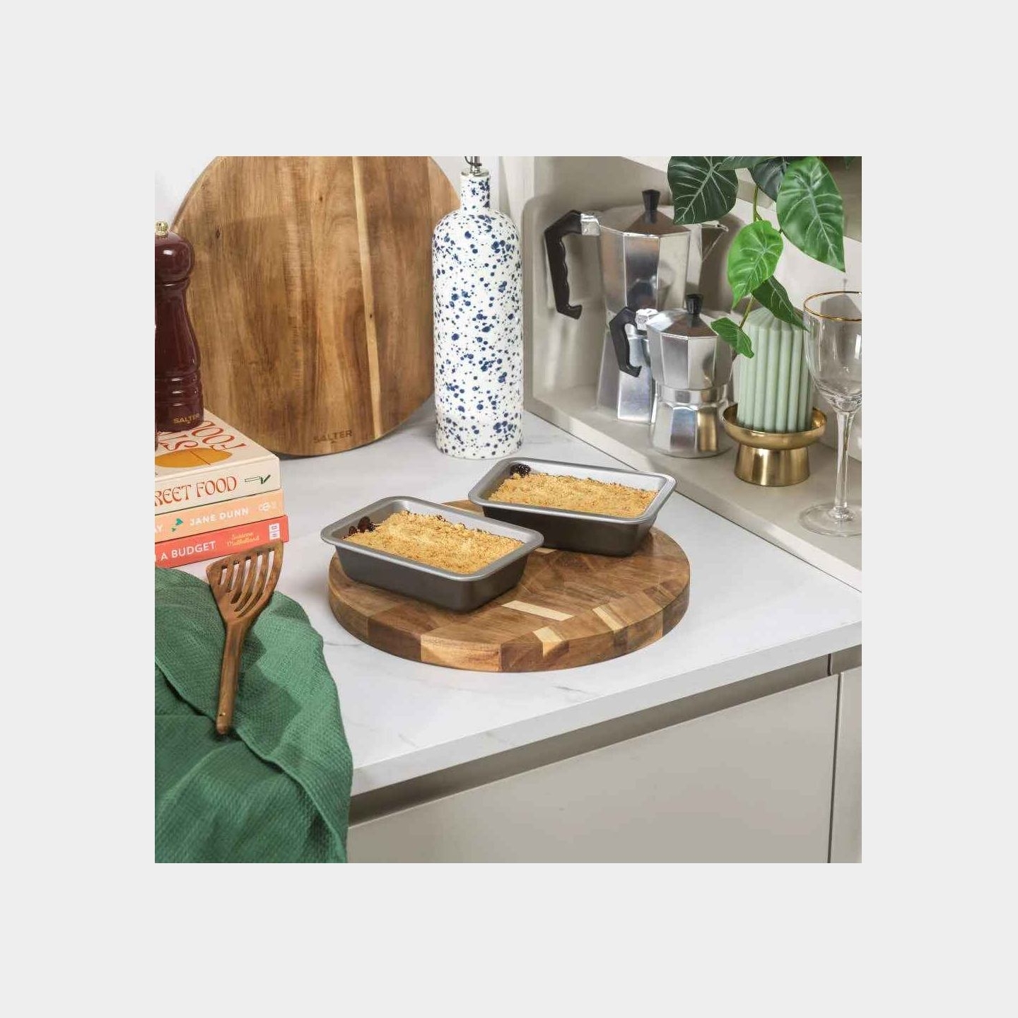 Salter BW14466 Essentials 2 Piece Rectangle Deep Dish Set
