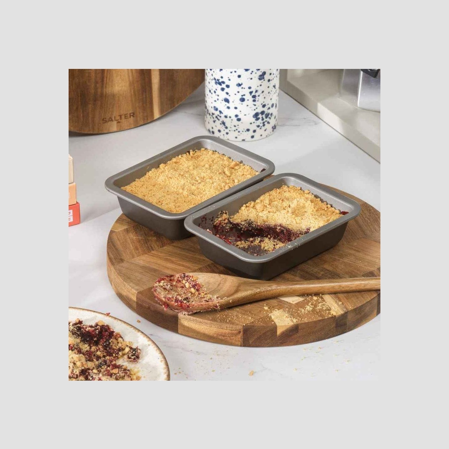 Salter BW14466 Essentials 2 Piece Rectangle Deep Dish Set