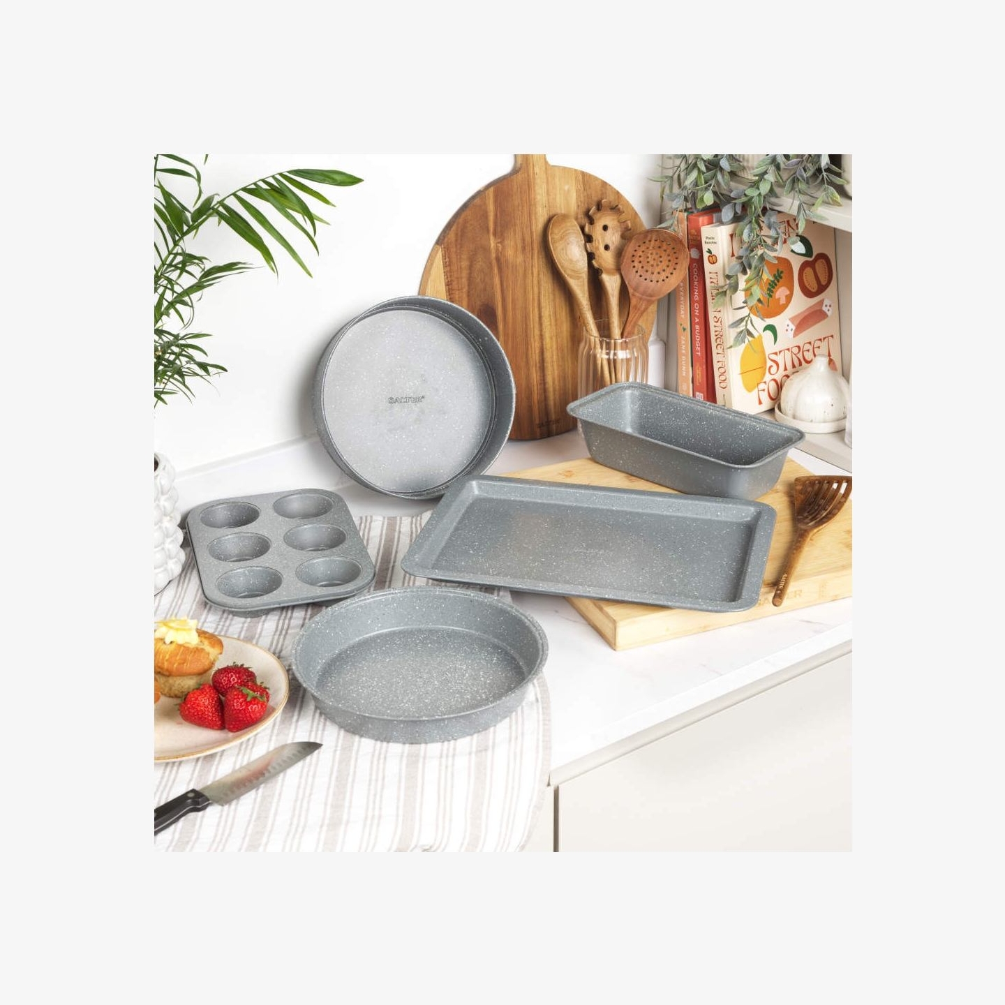 Salter BW02775GEU7 Marblestone 37cm Baking Tray