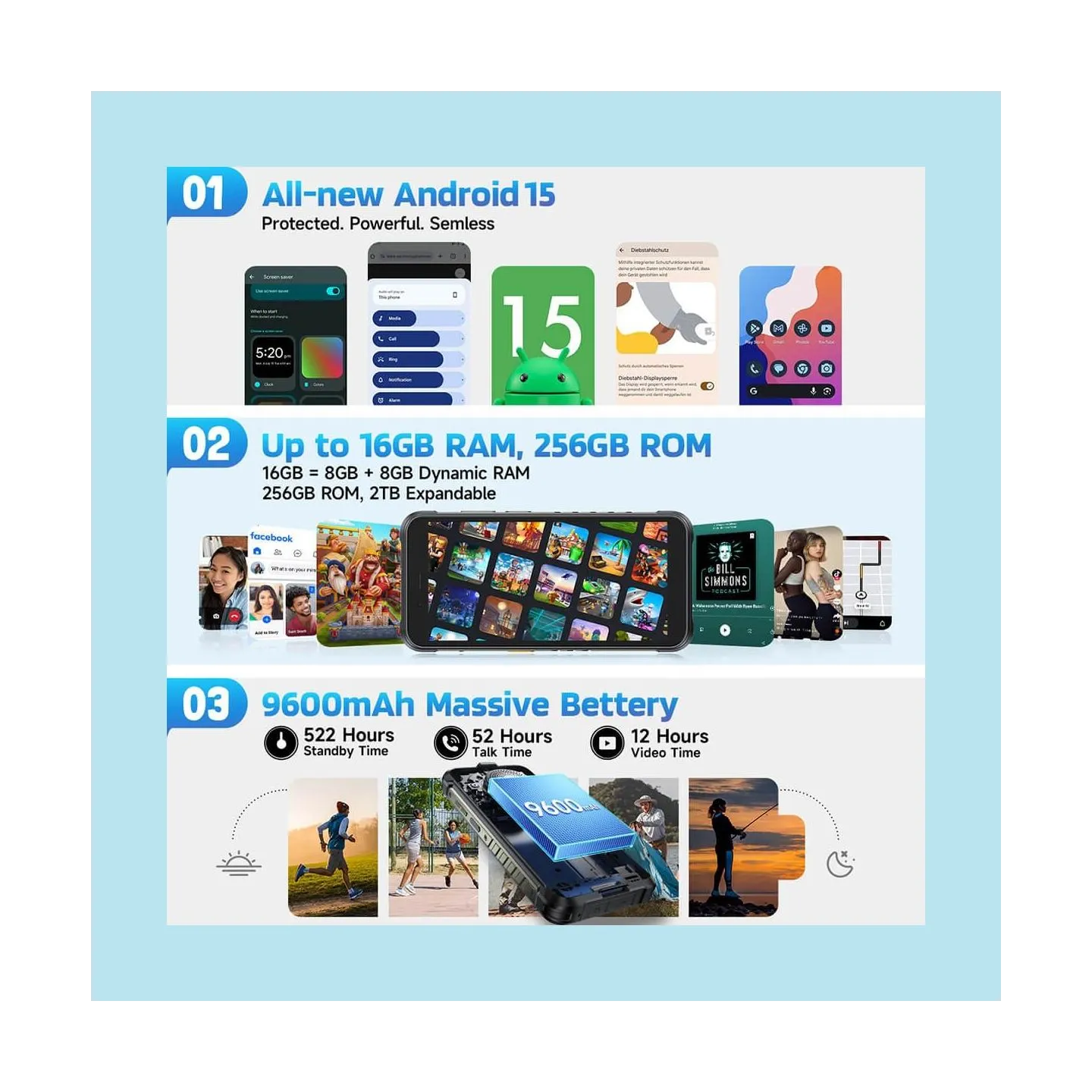 Ulefone MOBILE PHONE RUGKING/8/256GB ULEFONE