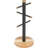 Salter BW1356611EU7 Toronto Mug Tree, Wood/Black