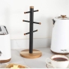 Salter BW1356611EU7 Toronto Mug Tree, Wood/Black