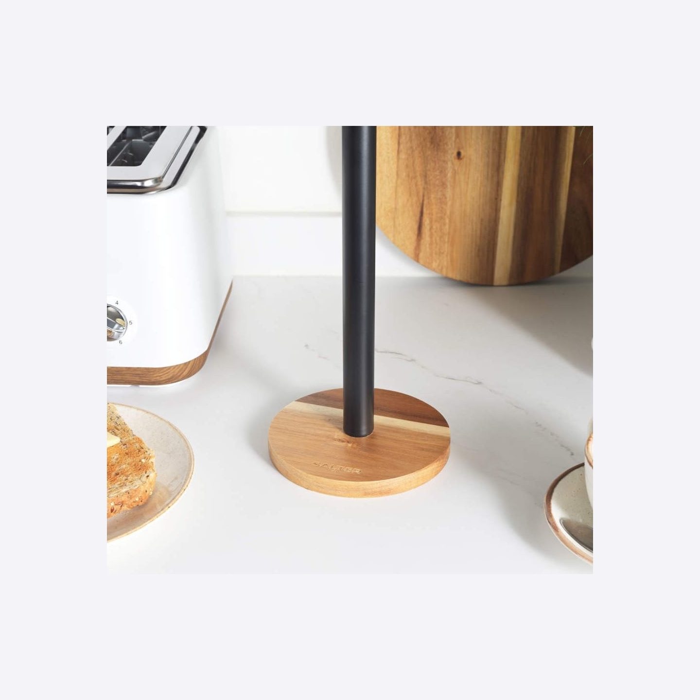 Salter BW135651EU7 Toronto Kitchen Roll Holder, Black