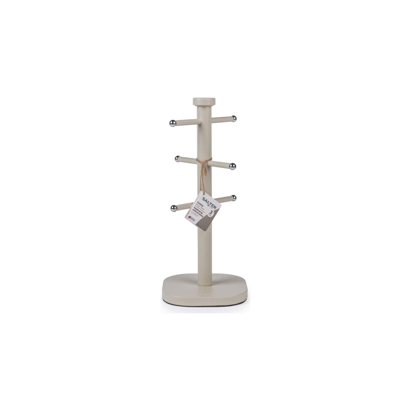 Salter BW14448O Pebble Mug Tree, Beige