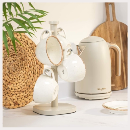 Salter BW14448O Pebble Mug Tree, Beige