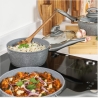 Salter BW02986G1EU7 Marblestone 3-Piece Saucepan Set - 16/18/20cm
