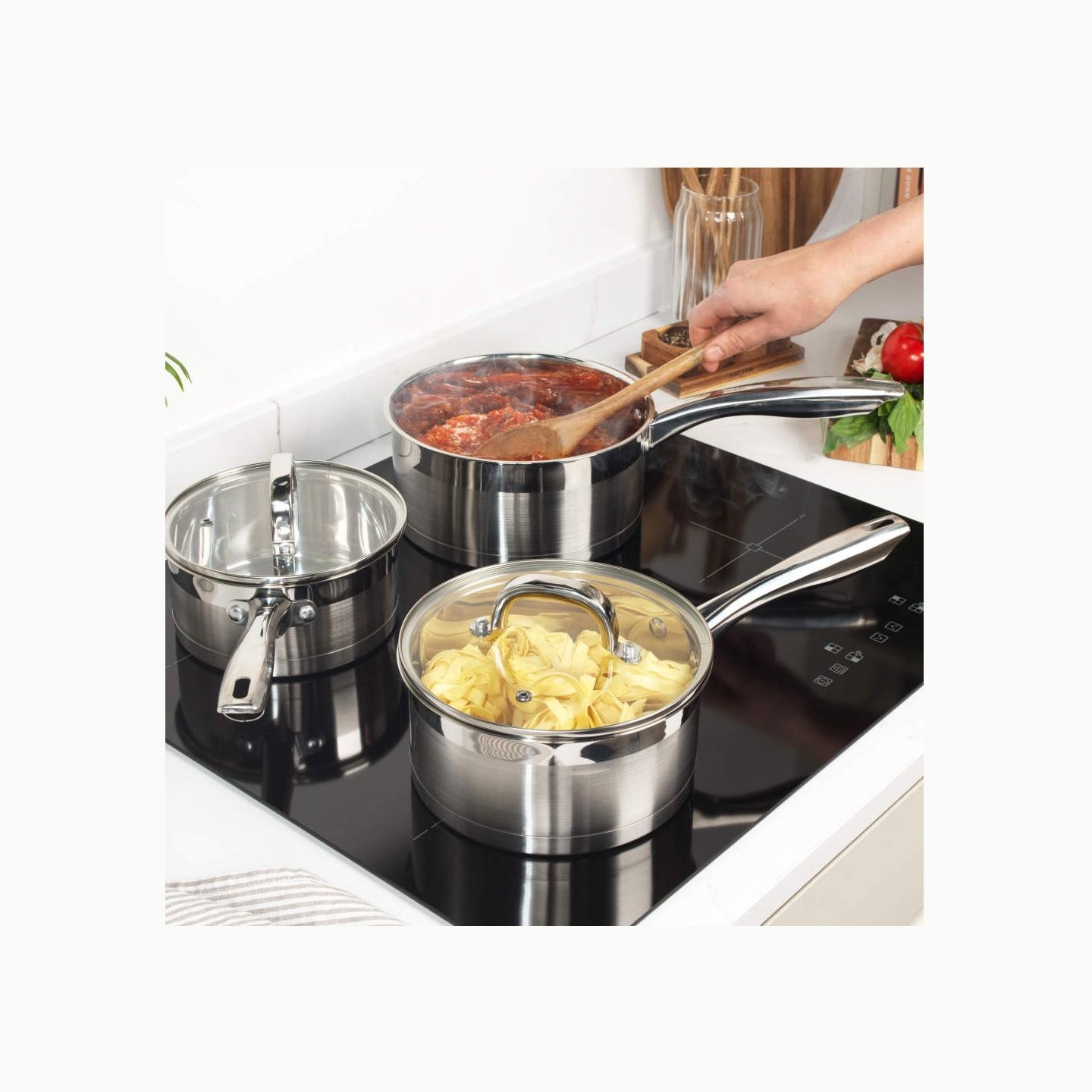 Salter BW06734EU7 Timeless Collection 3-Piece Pan Set