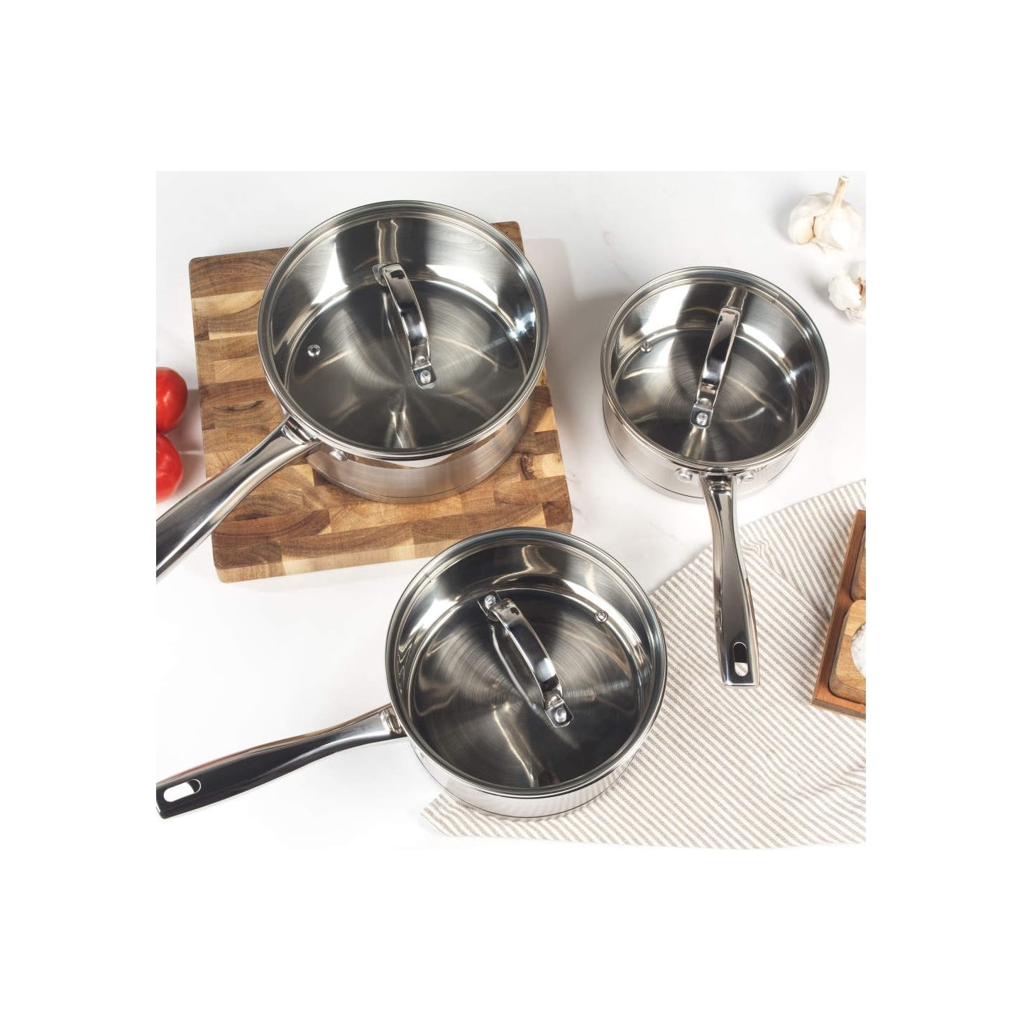 Salter BW06734EU7 Timeless Collection 3-Piece Pan Set