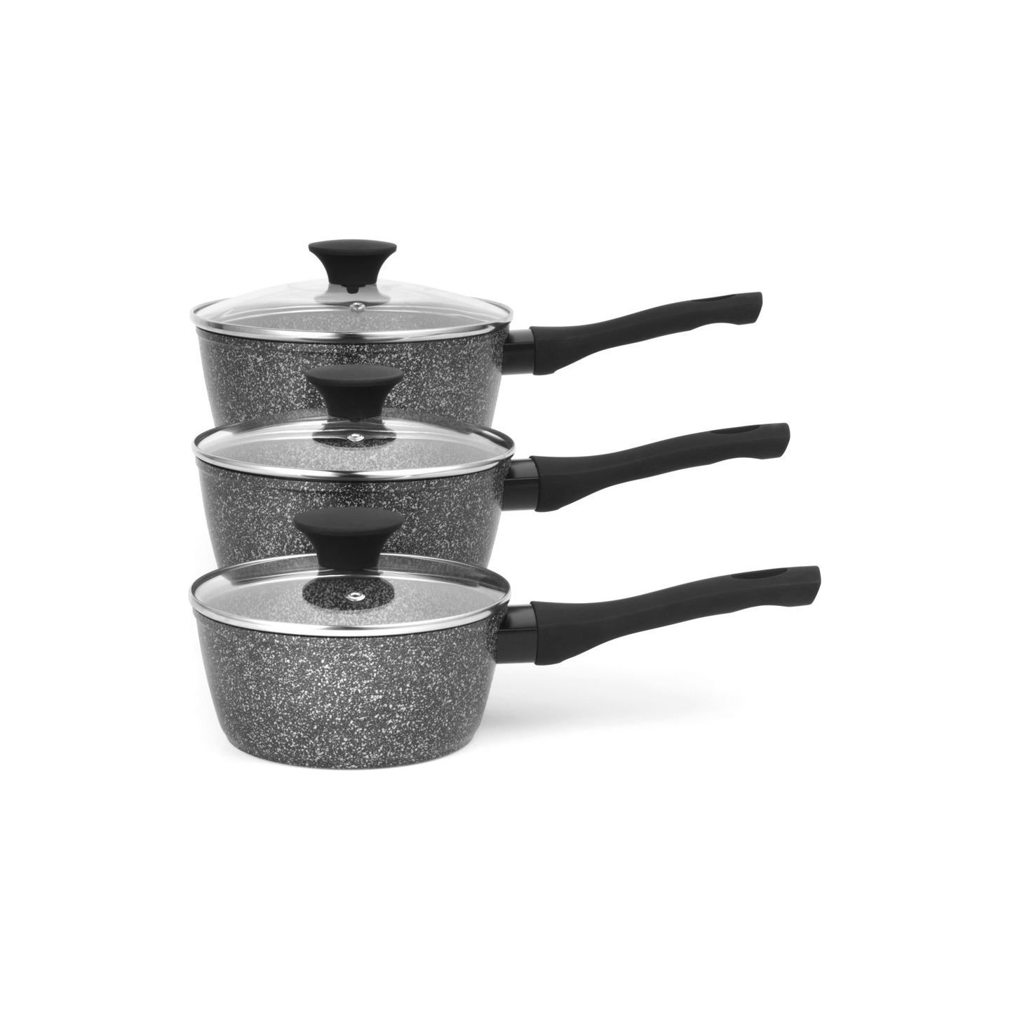 Salter BW05751S2EU7 Megastone 3-Piece Saucepan Set
